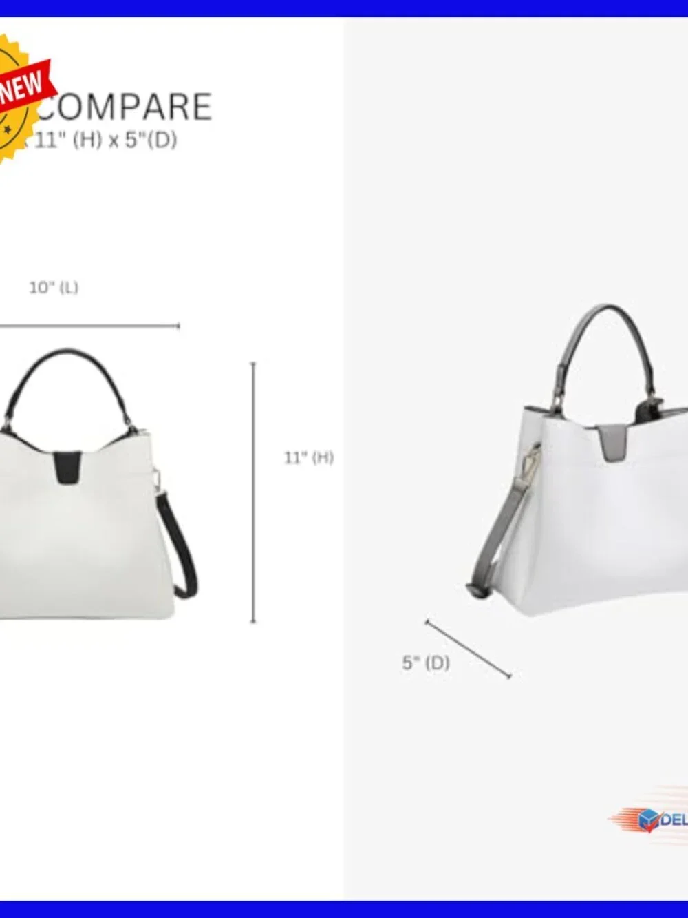 Vegan Leather Satchel Hobo Tote Bag with Adjustable Strap for Women